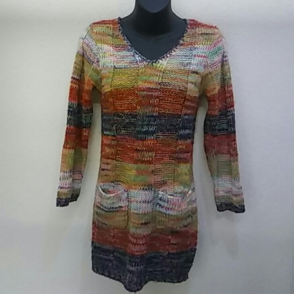 Miss Understood Multicolor Tunic Sweater - Picture 4 of 5
